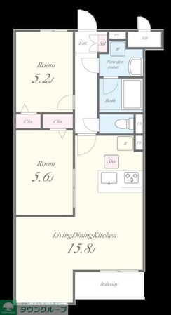 Theios son(テイオス サン)の物件間取画像